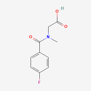 molecular formula C10H10FNO3 B3098451 2-[1-(4-fluorophenyl)-N-methylformamido]acetic acid CAS No. 133604-67-8