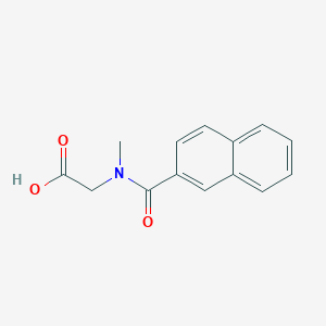 molecular formula C14H13NO3 B3098452 [Methyl-(naphthalene-2-carbonyl)-amino]-acetic acid CAS No. 133604-69-0