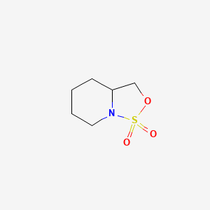 molecular formula C6H11NO3S B3098459 Hexahydro-[1,2,3]oxathiazolo[3,4-a]pyridine 1,1-dioxide CAS No. 133633-93-9