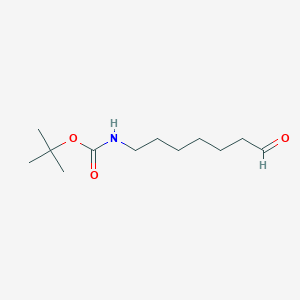 molecular formula C12H23NO3 B3098476 叔丁基 7-氧代庚基氨基甲酸酯 CAS No. 133728-25-3
