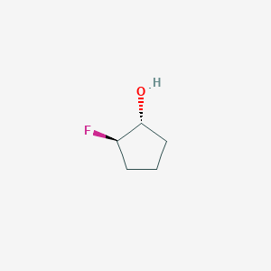 molecular formula C5H9FO B3098484 (1R,2R)-2-氟代环戊醇 CAS No. 13378-44-4