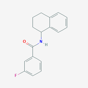 3-fluoro-N-(1,2,3,4-tetrahydro-1-naphthalenyl)benzamide