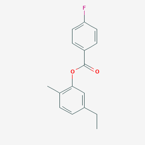5-Ethyl-2-methylphenyl 4-fluorobenzoate