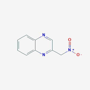 molecular formula C9H7N3O2 B3098542 2-(Nitromethyl)quinoxaline CAS No. 13381-69-6