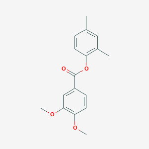 molecular formula C17H18O4 B309855 2,4-Dimethylphenyl 3,4-dimethoxybenzoate 