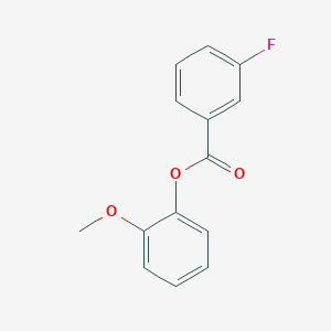 molecular formula C14H11FO3 B309857 2-Methoxyphenyl 3-fluorobenzoate 