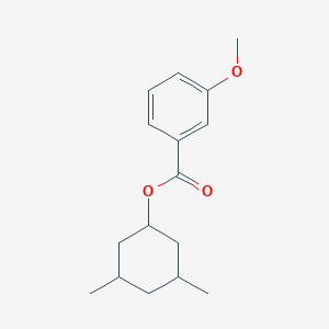 molecular formula C16H22O3 B309858 (3,5-Dimethylcyclohexyl) 3-methoxybenzoate 