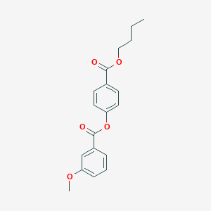 molecular formula C19H20O5 B309859 4-(Butoxycarbonyl)phenyl 3-methoxybenzoate 
