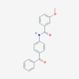 molecular formula C21H17NO3 B309861 N-(4-benzoylphenyl)-3-methoxybenzamide 