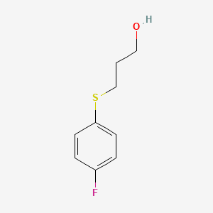 molecular formula C9H11FOS B3098616 3-[(4-Fluorophenyl)thio]propan-1-ol CAS No. 133982-60-2