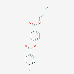 molecular formula C18H17FO4 B309863 4-(Butoxycarbonyl)phenyl 4-fluorobenzoate 
