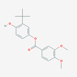 molecular formula C19H22O5 B309864 3-Tert-butyl-4-hydroxyphenyl 3,4-dimethoxybenzoate 