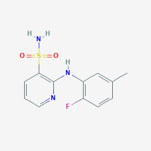 2-[(2-Fluoro-5-methylphenyl)amino]pyridine-3-sulfonamide
