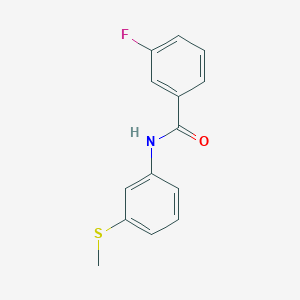 3-fluoro-N-[3-(methylsulfanyl)phenyl]benzamide