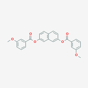 molecular formula C26H20O6 B309869 7-[(3-Methoxybenzoyl)oxy]-2-naphthyl 3-methoxybenzoate 
