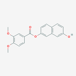 molecular formula C19H16O5 B309872 7-Hydroxy-2-naphthyl 3,4-dimethoxybenzoate 