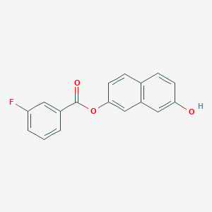 molecular formula C17H11FO3 B309874 7-Hydroxy-2-naphthyl 3-fluorobenzoate 