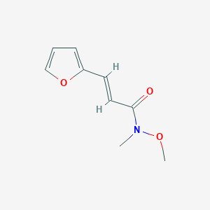 molecular formula C9H11NO3 B3098741 (2E)-3-(Furan-2-yl)-N-methoxy-N-methylprop-2-enamide CAS No. 134197-98-1