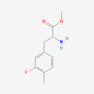 molecular formula C11H14FNO2 B3098752 Methyl 2-amino-3-(3-fluoro-4-methylphenyl)propanoate CAS No. 1342272-72-3