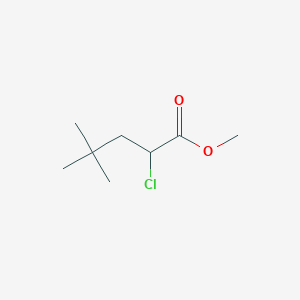 molecular formula C8H15ClO2 B3098757 Methyl 2-chloro-4,4-dimethylpentanoate CAS No. 1342278-04-9