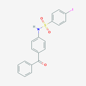 molecular formula C19H14INO3S B309876 N-(4-benzoylphenyl)-4-iodobenzenesulfonamide 