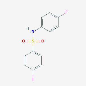 molecular formula C12H9FINO2S B309877 N-(4-fluorophenyl)-4-iodobenzenesulfonamide 