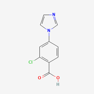 molecular formula C10H7ClN2O2 B3098797 2-Chloro-4-(imidazol-1-yl)benzoic acid CAS No. 1343201-44-4