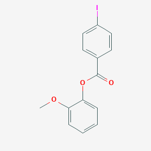molecular formula C14H11IO3 B309880 2-Methoxyphenyl 4-iodobenzoate 