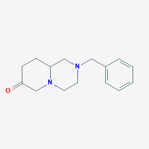 molecular formula C15H20N2O B3098805 2-Benzylhexahydro-2H-pyrido[1,2-a]pyrazin-7(6H)-one CAS No. 134334-40-0