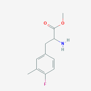 molecular formula C11H14FNO2 B3098812 Methyl 2-amino-3-(4-fluoro-3-methylphenyl)propanoate CAS No. 1343508-28-0