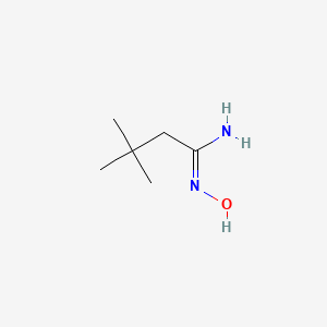 molecular formula C6H14N2O B3098831 N'-羟基-3,3-二甲基丁酰胺 CAS No. 1344671-26-6