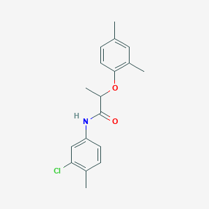 N-(3-chloro-4-methylphenyl)-2-(2,4-dimethylphenoxy)propanamide