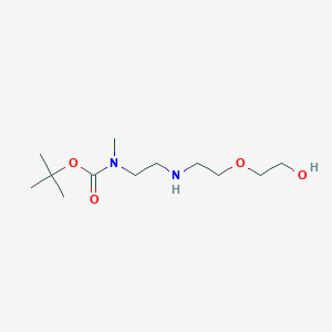 molecular formula C12H26N2O4 B3098860 2-[2-[[2-[Boc(methyl)amino]ethyl]amino]ethoxy]ethanol CAS No. 1345680-97-8