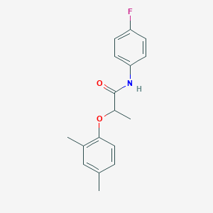 molecular formula C17H18FNO2 B309888 2-(2,4-dimethylphenoxy)-N-(4-fluorophenyl)propanamide 