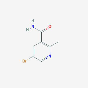 molecular formula C7H7BrN2O B3098892 5-Bromo-2-methylpyridine-3-carboxamide CAS No. 1346541-61-4