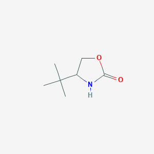 molecular formula C7H13NO2 B3098918 4-Tert-butyl-1,3-oxazolidin-2-one CAS No. 134668-36-3