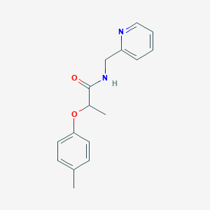 molecular formula C16H18N2O2 B309892 2-(4-methylphenoxy)-N-(pyridin-2-ylmethyl)propanamide 