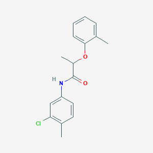 molecular formula C17H18ClNO2 B309893 N-(3-chloro-4-methylphenyl)-2-(2-methylphenoxy)propanamide 
