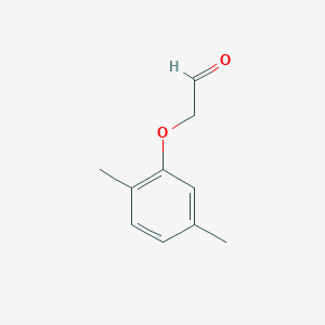 molecular formula C10H12O2 B3098935 Acetaldehyde, 2-(2.5-dimethylphenoxy)- CAS No. 134671-59-3