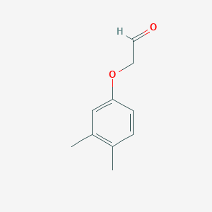 molecular formula C10H12O2 B3098939 2-[(3,4-Dimethylphenyl)oxy]acetaldehyde CAS No. 134671-60-6