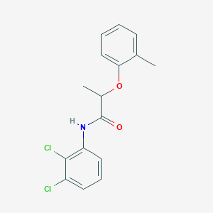 molecular formula C16H15Cl2NO2 B309895 N-(2,3-dichlorophenyl)-2-(2-methylphenoxy)propanamide 