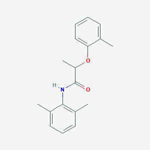 molecular formula C18H21NO2 B309896 N-(2,6-dimethylphenyl)-2-(2-methylphenoxy)propanamide 