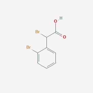 molecular formula C8H6Br2O2 B3098986 2-Bromo-2-(2-bromophenyl)acetic acid CAS No. 134770-08-4