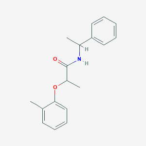 molecular formula C18H21NO2 B309899 2-(2-methylphenoxy)-N-(1-phenylethyl)propanamide 