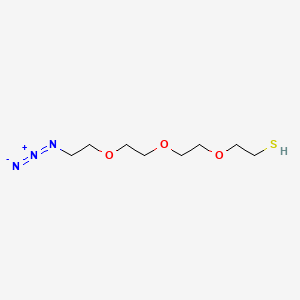 molecular formula C8H17N3O3S B3099000 HS-Peg3-CH2CH2N3 CAS No. 1347750-79-1