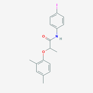 molecular formula C17H18INO2 B309903 2-(2,4-dimethylphenoxy)-N-(4-iodophenyl)propanamide 