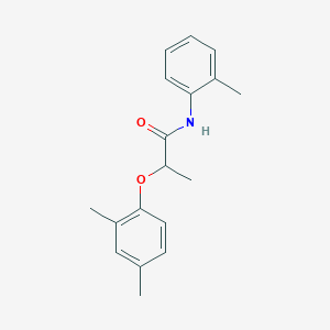 molecular formula C18H21NO2 B309904 2-(2,4-dimethylphenoxy)-N-(2-methylphenyl)propanamide 