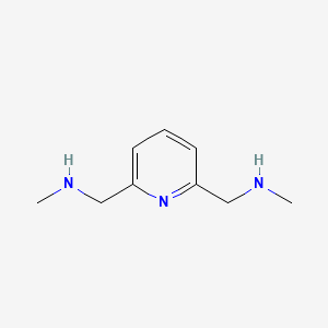 molecular formula C9H15N3 B3099042 N-甲基-N-({6-[(甲基氨基)甲基]-吡啶-2-基}甲基)胺 CAS No. 134956-67-5