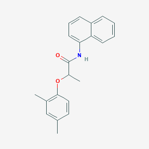 molecular formula C21H21NO2 B309908 2-(2,4-dimethylphenoxy)-N-(1-naphthyl)propanamide 