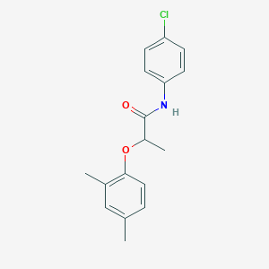 molecular formula C17H18ClNO2 B309911 N-(4-chlorophenyl)-2-(2,4-dimethylphenoxy)propanamide 